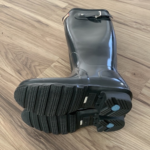 Hunter Original Tall Gloss rain boots dark slate - Picture 4 of 10